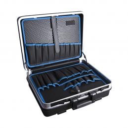 SKI - สกี จำหน่ายสินค้าหลากหลาย และคุณภาพดี | UNIOR 969S กระเป๋าใส่เครื่องมือ ABS สีดำ (มีรหัสล็อค) + แผงพลาสติกกั้นแบ่งช่อง 3อัน